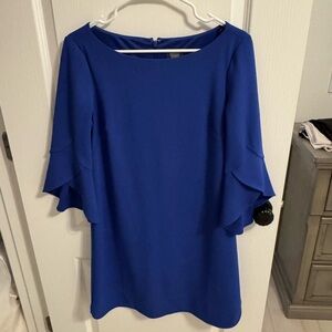 Vince Camuto Royal Blue Long Sleeve Dress